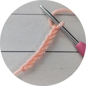 Chain Stitch: Continue this process for the desired number of chains