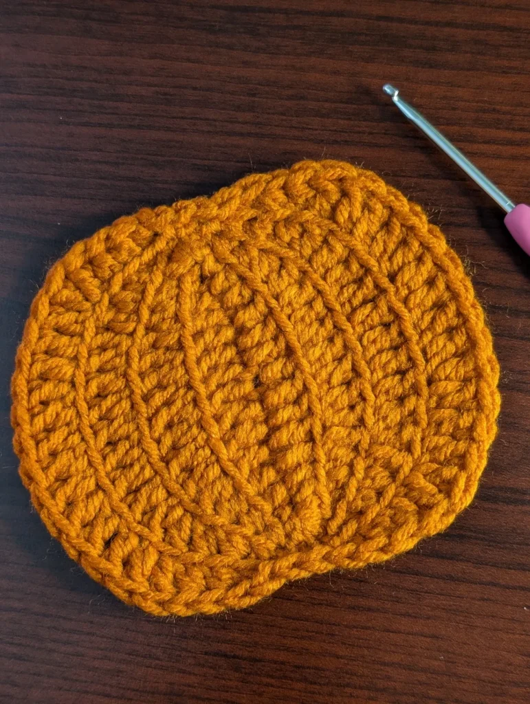 pumpkin coaster after four rounds