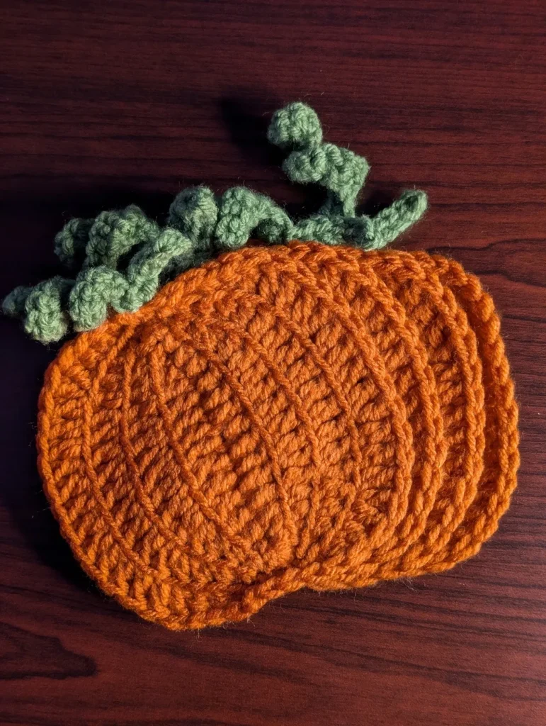 pumpkin coasters set