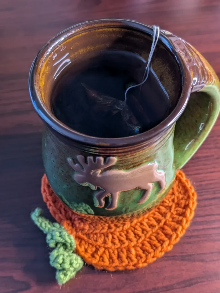 Pumpkin coaster and mug