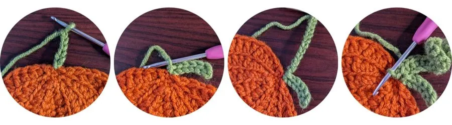 pumpkin coaster - finishing touches