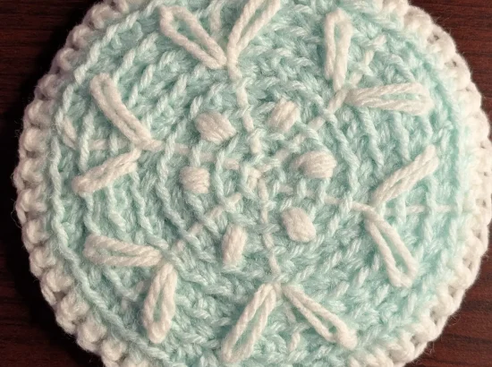 Crafting Cozy Winter Vibes: How to Crochet a Snowflake Coaster