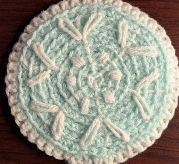 Crafting Cozy Winter Vibes: How to Crochet a Snowflake Coaster