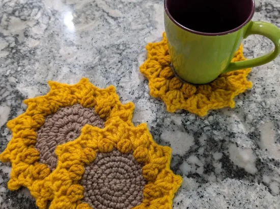 Crafting Crochet Sunflower Coasters: A Burst of Sunshine for Your Table