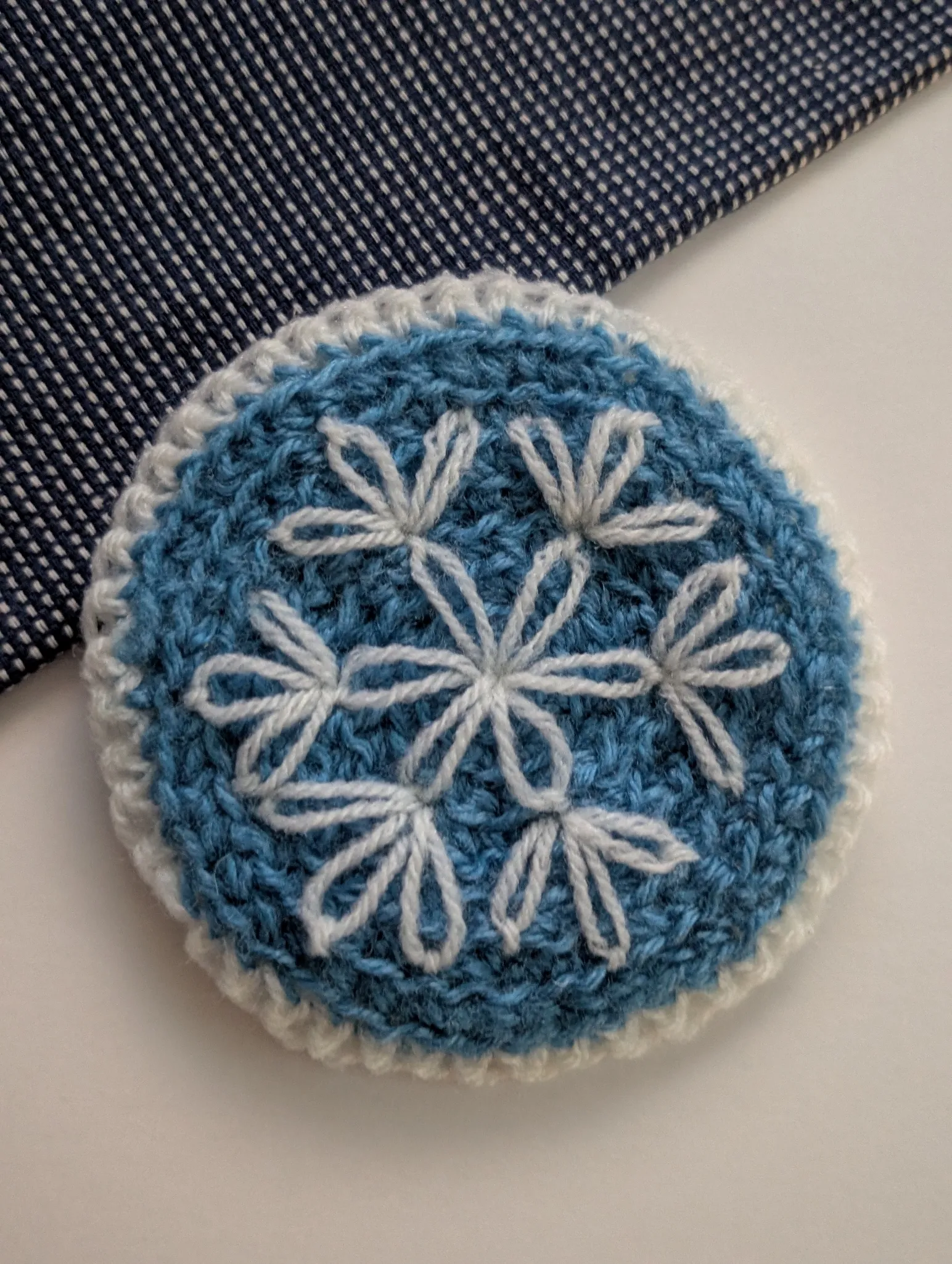 Crafting Cozy Winter Vibes: How to Crochet a Snowflake Coaster